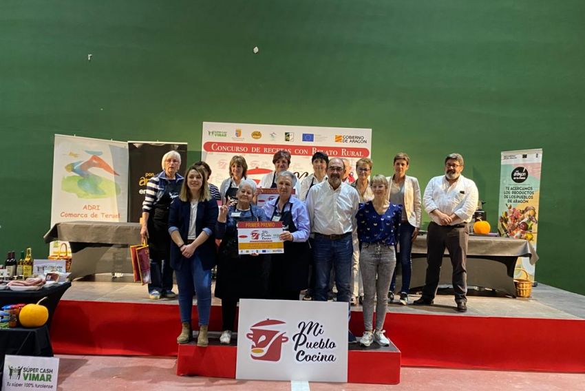 Las Lavanderas de Cella ganan el concurso Mi Pueblo Cocina que organiza ADRI en Villarquemado