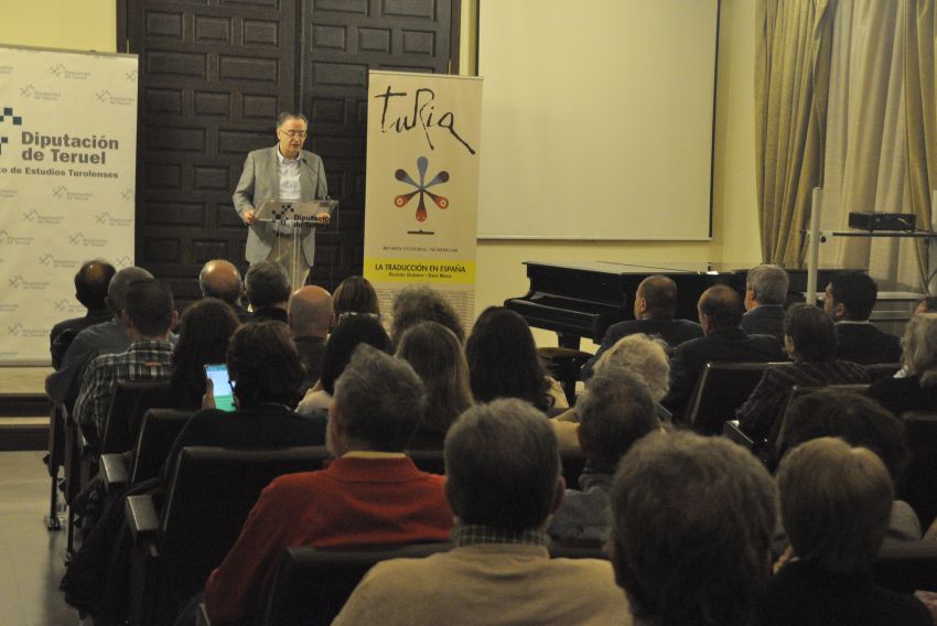 Carlos Fortea presenta en Teruel el último número de la revista Turia