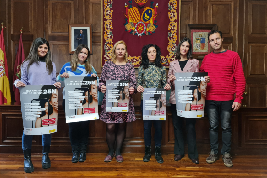 El Ayuntamiento de Teruel y la Fundación Amasol ponen en marcha una campaña contras las violencias invisibles por el 25N