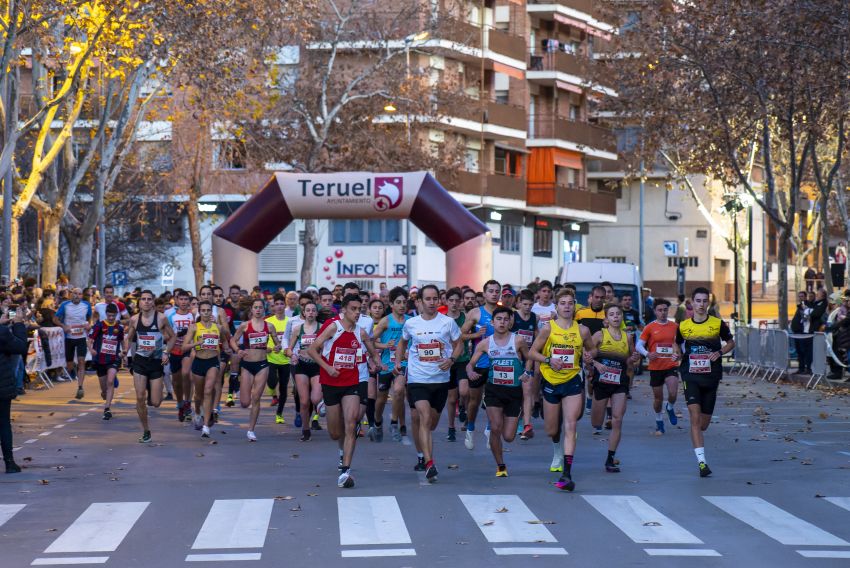 Izan Edo y Elena Martín ganan la San Silvestre de Teruel para cerrar el año