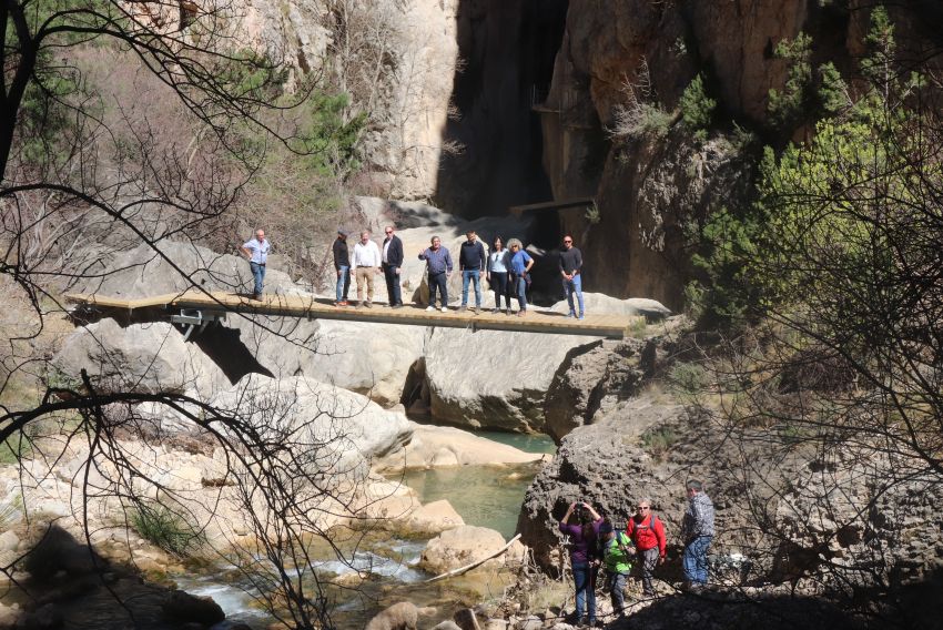 Inaugurado el sendero de Valloré, una impresionante ruta fluvial entre Aliaga y Montoro de 20 kilómetros