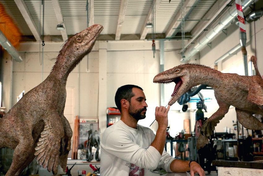 Un trabajo de taxidermista para mostrar el aspecto que tenían los dinosaurios 'raptores'
