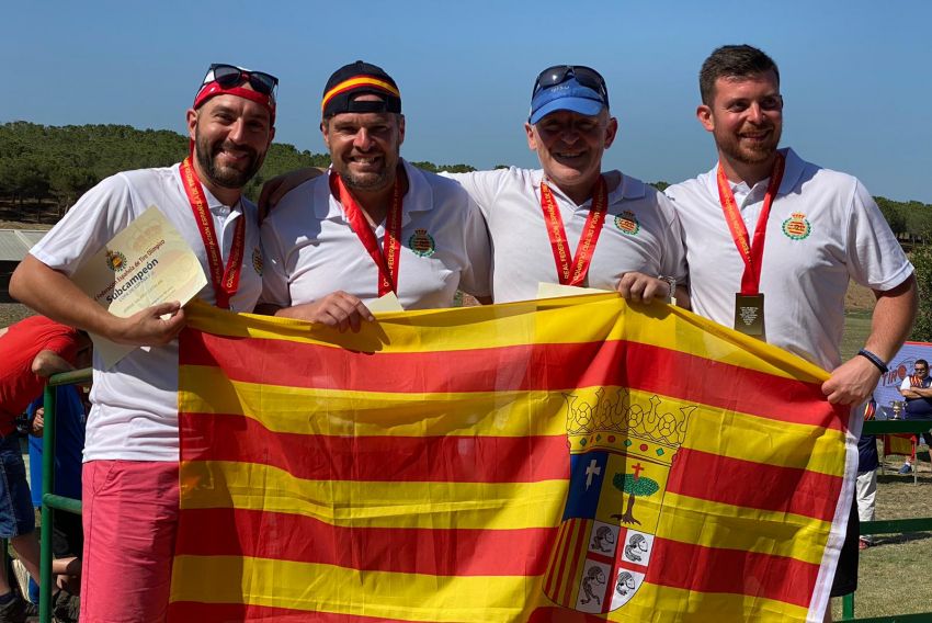 Los tiradores turolenses alzan a Aragón al primer puesto de la Copa de España de tiro al plato