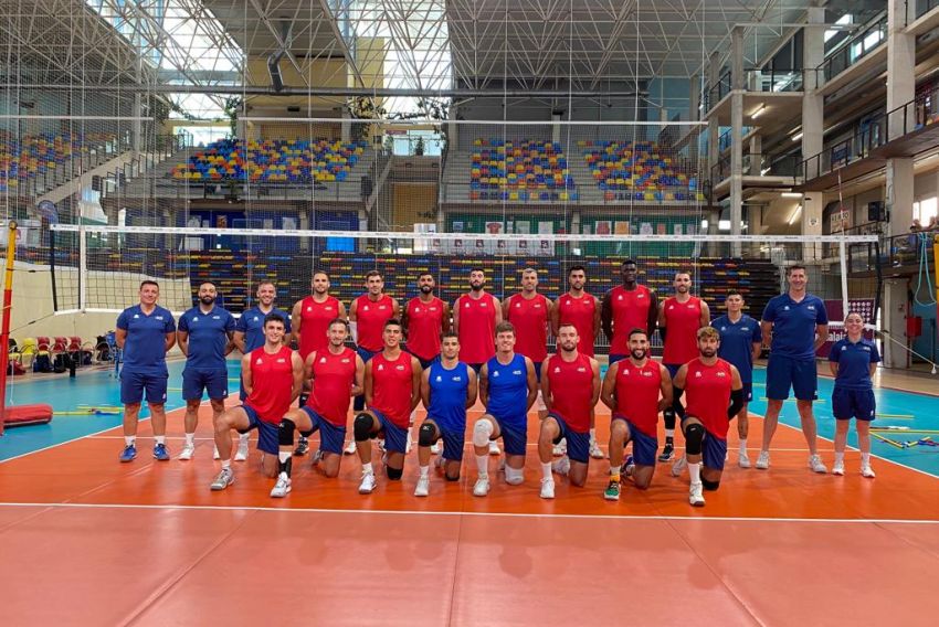 La selección española de voleibol inicia su preparación para el Europeo en Guadalajara