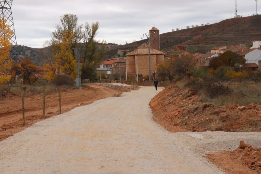 El Parque Lineal de Lechago está prácticamente acabado, a falta solo de pequeños detalles