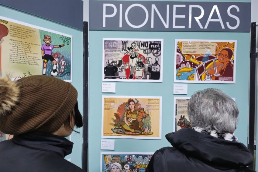 Las 'Pioneras turolenses' llegan a Barrachina con la exposición itinerante de la Diputación Provincial de Teruel