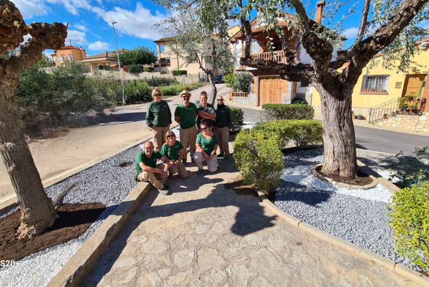 Nueve alumnos reciben su certificado de profesionalidad en jardinería en Aguaviva