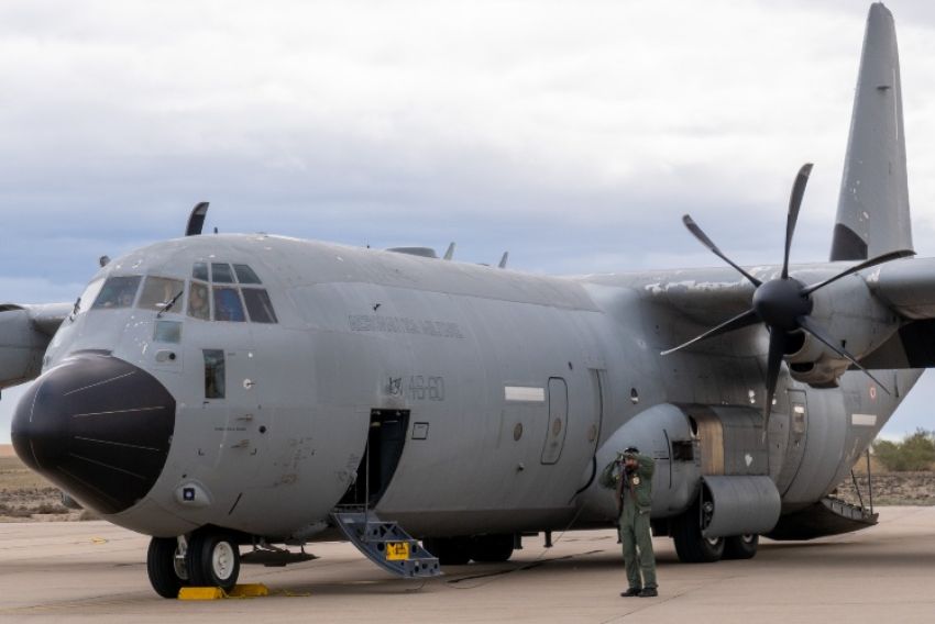 Aviones militares de seis países europeos maniobran sobre el Aeropuerto de Teruel