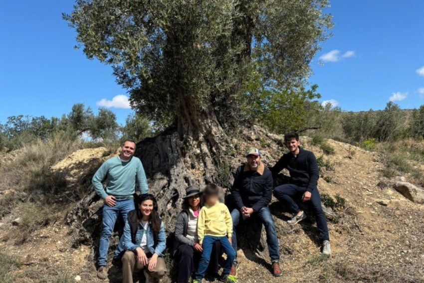 La embajadora de EEUU en España visita el olivar recuperado en Oliete