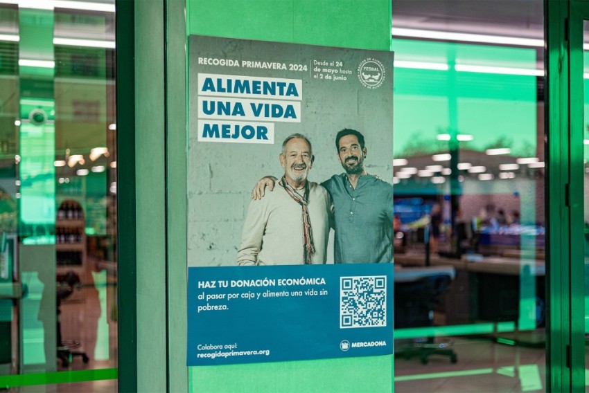 Mercadona colabora con los Bancos de Alimentos en la Recogida Primavera 2024 que arranca este viernes