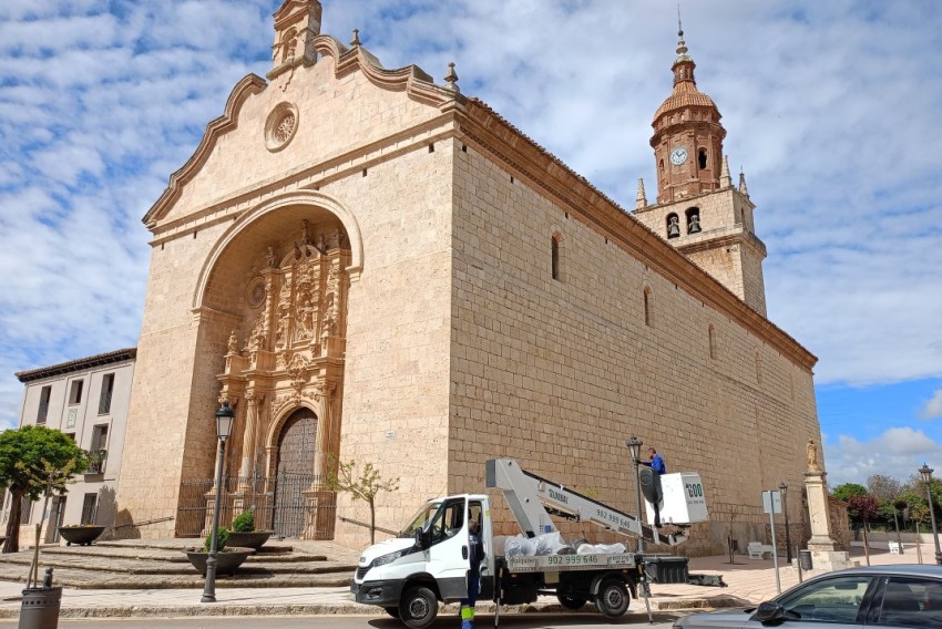 Comienza la renovación del alumbrado público exterior de Calamocha y sus barrios