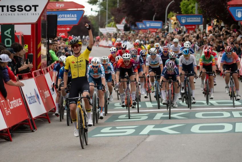 La etapa de la Vuelta Femenina con meta en Teruel, récord de audiencia en  la televisión