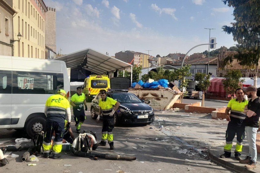 Primera noche de fiesta en Teruel sin incidentes graves, aunque con muchas intervenciones de la Policía Local