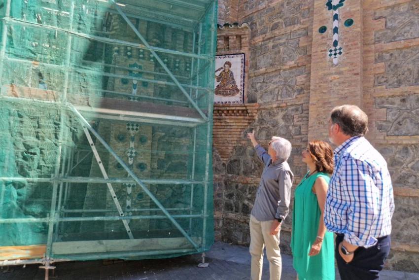Los trabajos de restauración de la Escalinata de Teruel se reanudan