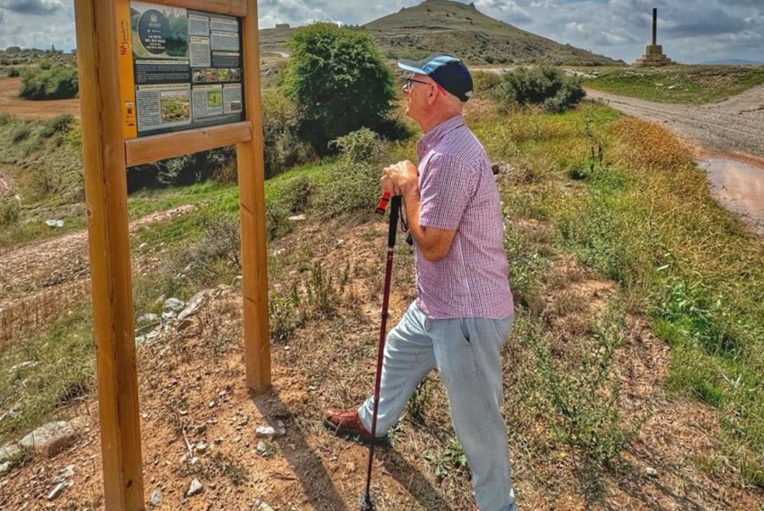 Cinco paneles profundizan en el paisaje del sendero PR TE 45 entre Jorcas y Cedrillas