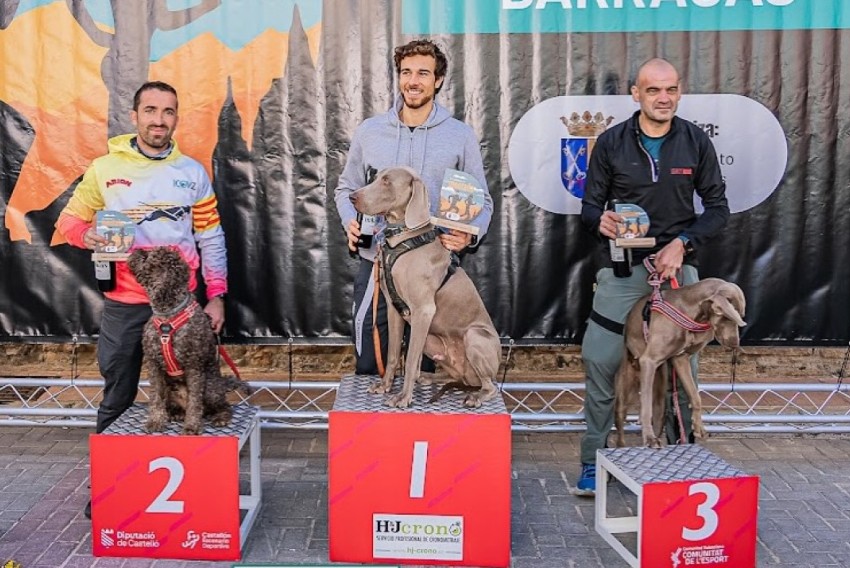 Jorge Puerto, segundo en el VI Canicross Barracas 2024