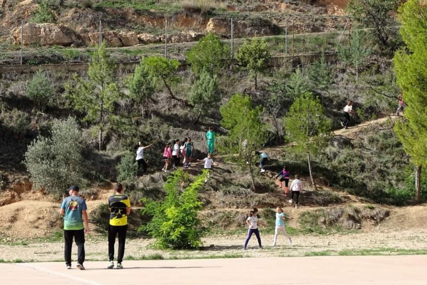 Carlos Jávega arranca en Alcorisa una escuela de trail running para jóvenes