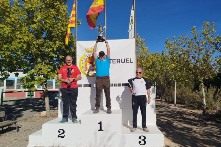 Un Policía Nacional destinado en Teruel, campeón de la Copa Aragón de tiro al plato en la modalidad de Foso Olímpico