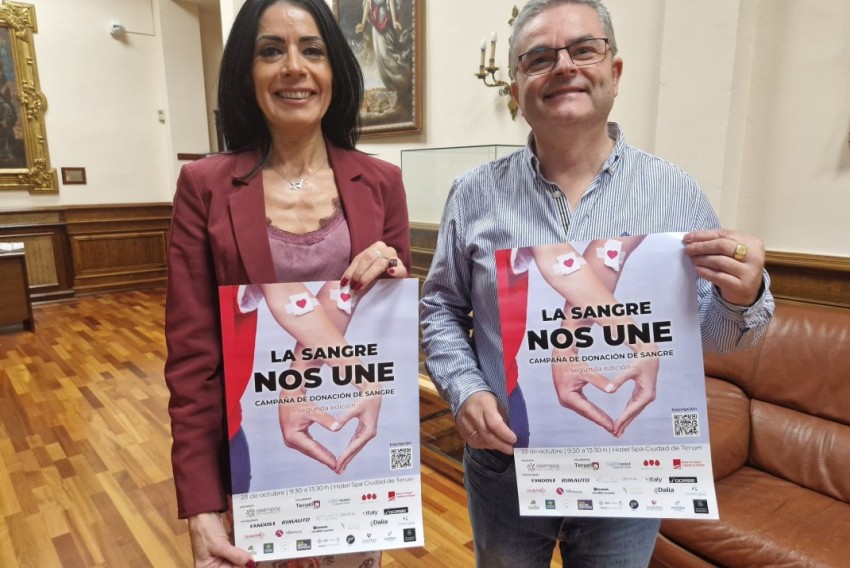 El Ayuntamiento de Teruel y Asempaz llaman a los turolenses a participar en la campaña 'La Sangre que nos Une'