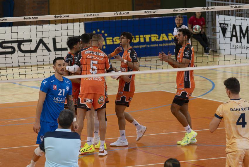 El Pamesa Teruel Voleibol supera  con comodidad el desafío melillense (3-0)