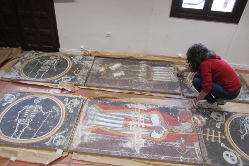 El catafalco mortuorio de Albarracín se restaurará  y expondrá montado  en el Museo Diocesano