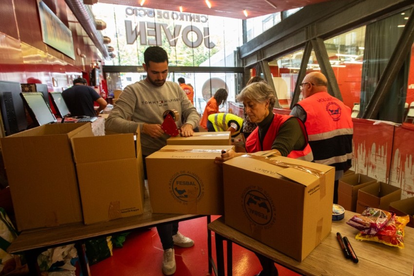 El Centro de Ocio de Domingo Gascón, punto de recogida para el Banco de Alimentos