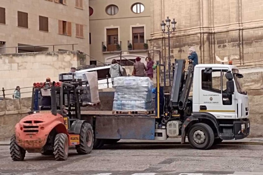 El Bajo Aragón se coordina para que Valencia reciba los productos donados