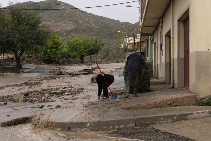 Montalbán y Sarrión recogieron en octubre un 450%  más de precipitación que la serie histórica