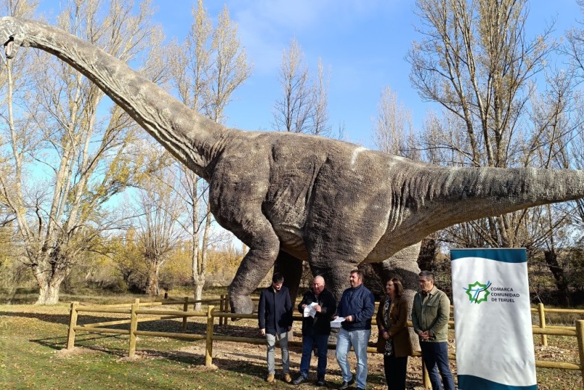 La Comarca Comunidad de Teruel inaugura la recreación del Lagarto de Galve