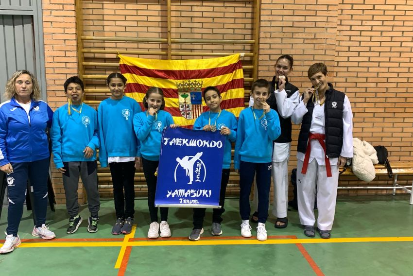 El Yamasuki Teruel logra seis medallas en el Campeonato de Aragón de Técnica