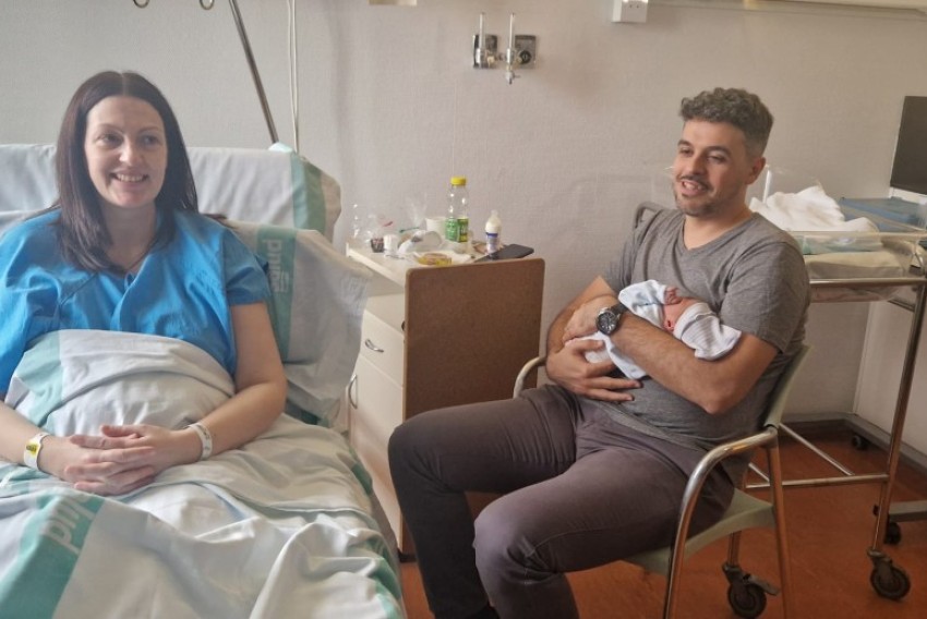 El primer bebé del año en la provincia ha nacido en el Hospital de Alcañiz