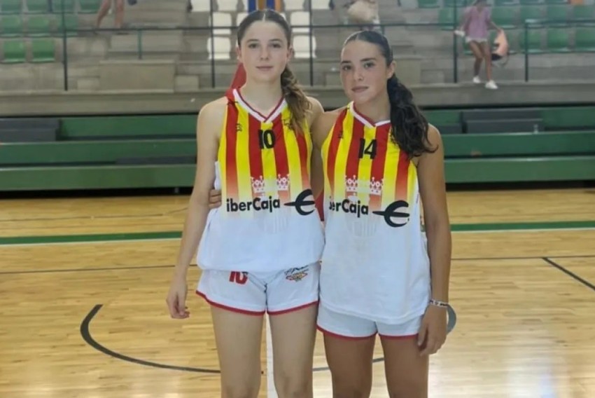 Carla Calvo y Nieves Lapuente, con Aragón para los Nacionales de baloncesto