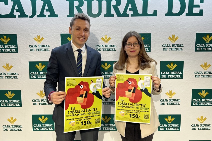 Caja Rural de Teruel recompensará con hasta 150 euros los sobresalientes obtenidos por los alumnos de Bachillerato y Formación Profesional