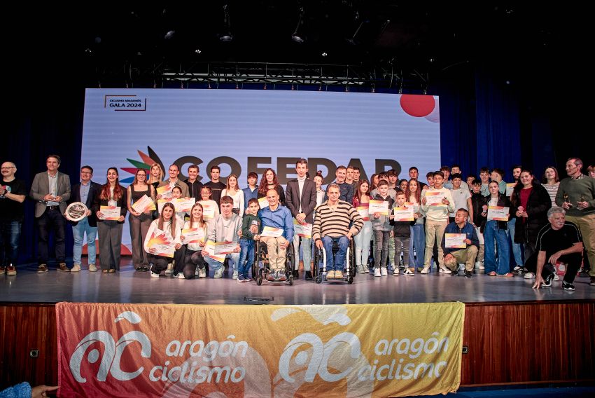 Calamocha y Matarraña, premiados por la organización de sus carreras en la Gala del Ciclismo aragonés