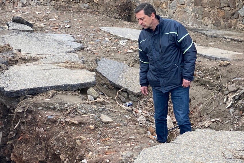 Montalbán ya ha derribado tres de las  once edificaciones afectadas por la dana