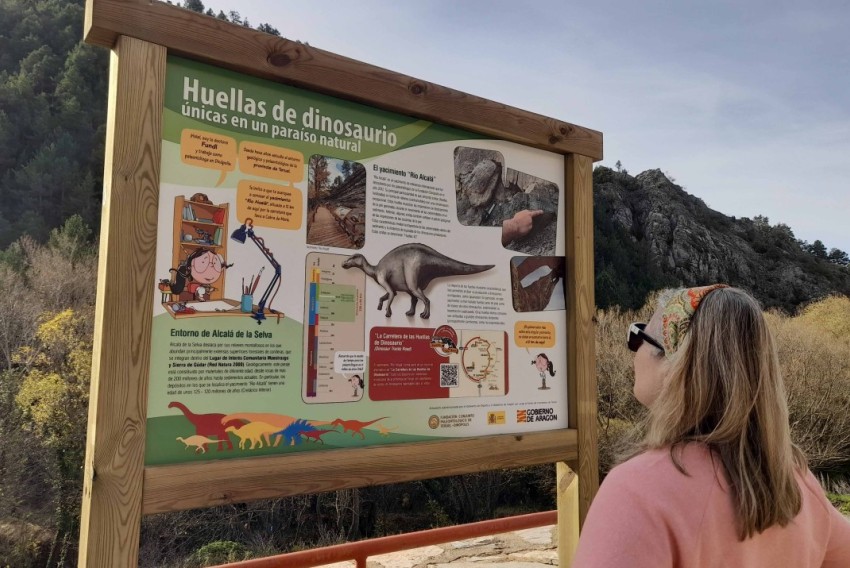 La Fundación Dinópolis amplía sus rutas con un recorrido alternativo, 'La Carretera de las Huellas de Dinosaurio' en la provincia de Teruel