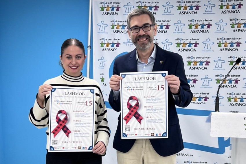 La plaza del Torico acogerá este sábado un 'flashmob' jotero para visibilizar el cáncer infantil