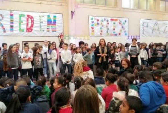 Los alumnos aragoneses celebran el Día de la Paz con un acto central en Zaragoza en el que participa el colegio Justicia de Aragón de Alcorisa