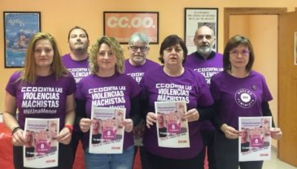 La Unión Comarcal de CCOO se suma a la huelga feminista del 8 de marzo