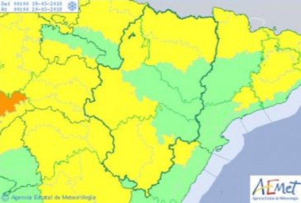 Nuevo aviso amarillo por nevadas en Albarracín, Jiloca, Gúdar y Maestrazgo para este lunes
