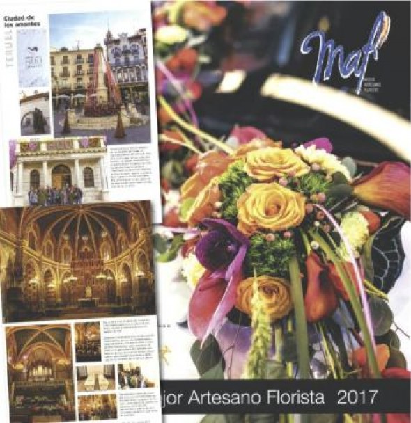 Trabajos hechos en Teruel se inmortalizan en la revista del Mejor Artesano Florista