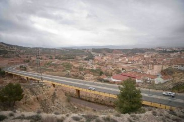 La vía perimetral de Teruel, una infraestructura todavía poco utilizada que se prepara para el futuro