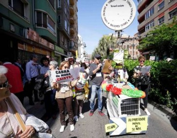 Teruel Existe califica de histórica la manifestación del domingo en Zaragoza