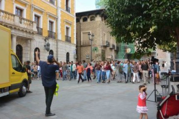 La plaza de la Catedral de Teruel, escenario de rodaje para el próximo anuncio de Ikea