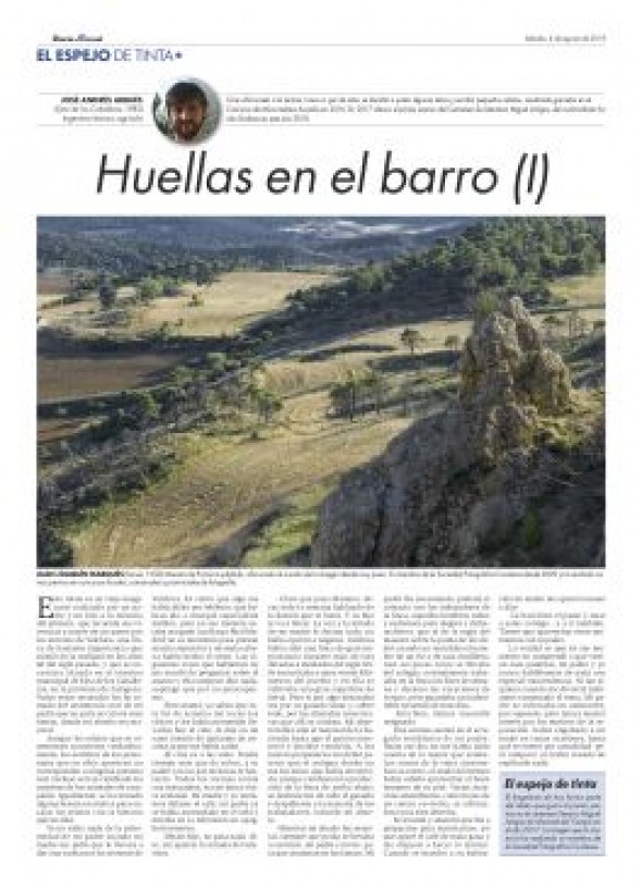 El Espejo de Tinta, los relatos del verano de DIARIO DE TERUEL. Huellas en el Barro (I), de José Andrés Arbués