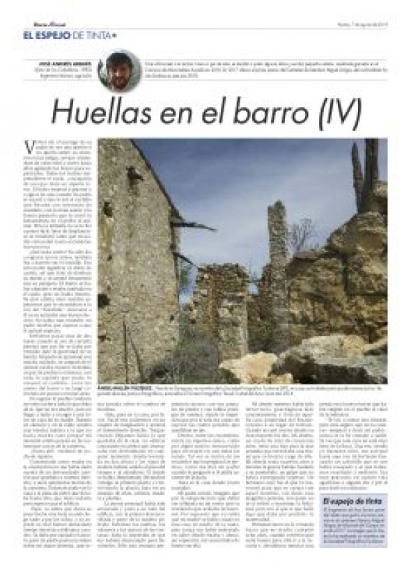 El Espejo de Tinta, los relatos del verano de DIARIO DE TERUEL. Huellas en el Barro (IV), de José Andrés Arbués