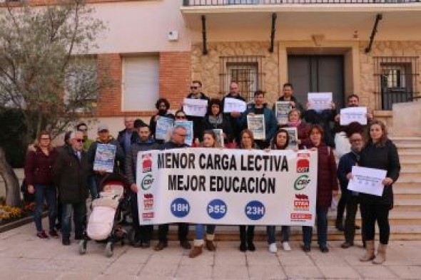 Sindicatos y profesores piden en Teruel reducir la carga lectiva en educación