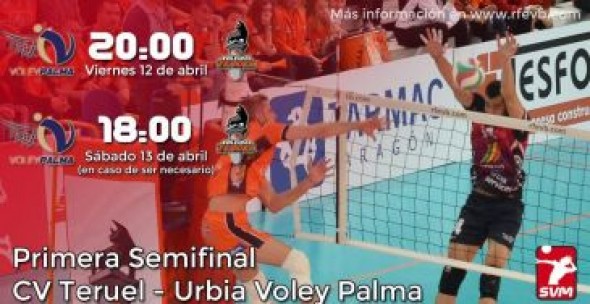 Sigue en directo el tercer partido de la semifinal de la Superliga de voleibol entre Urbia Palma y CV Teruel