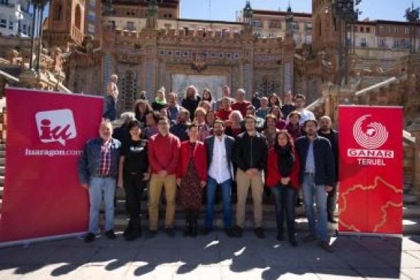 IU presenta en Teruel la lista a las Cortes, que encabeza Daniel Palomo