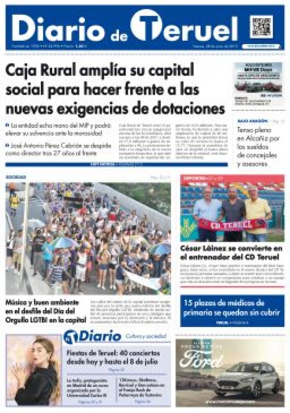 DIARIO DE TERUEL aumenta un 23,1% el número de lectores en un año y es el periódico aragonés que más crece